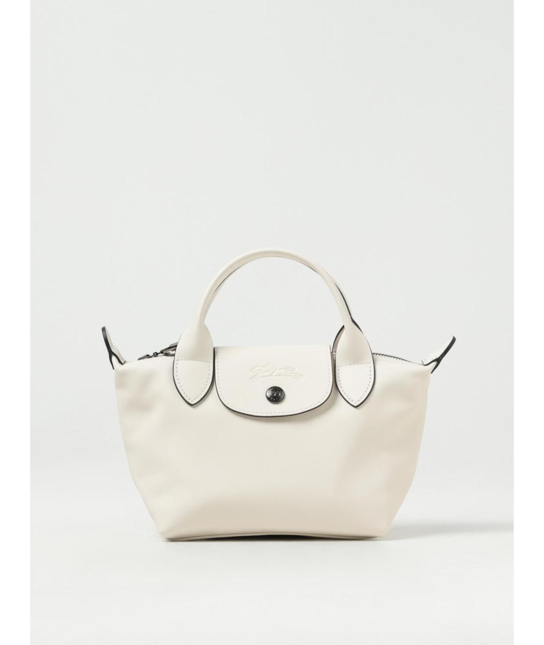 LONGCHAMP Бежевая кожаная сумка тоут, фото 4