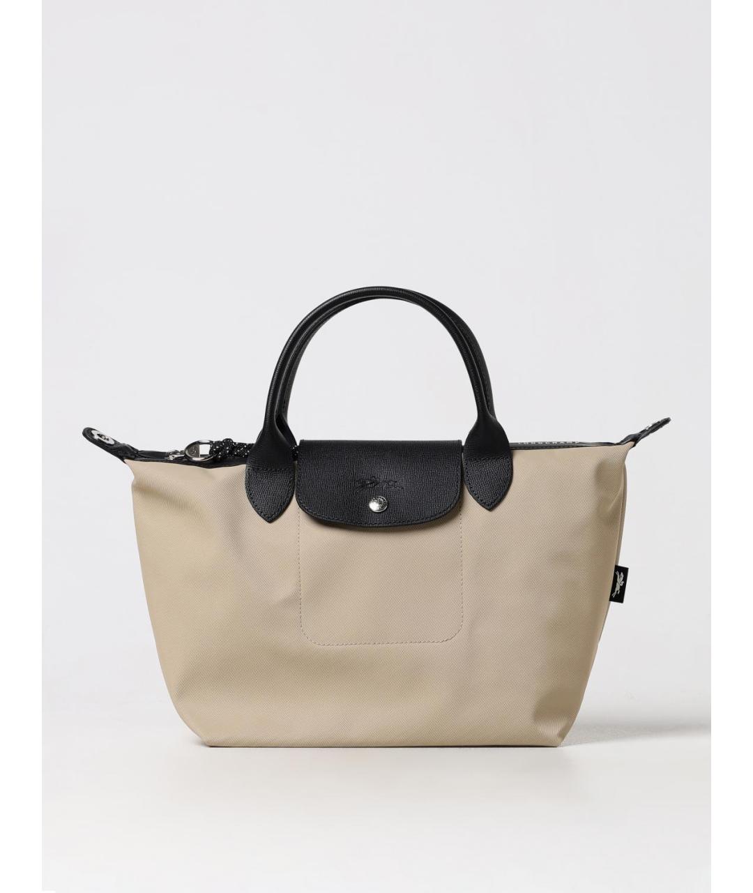 LONGCHAMP Бежевая тканевая сумка тоут, фото 4