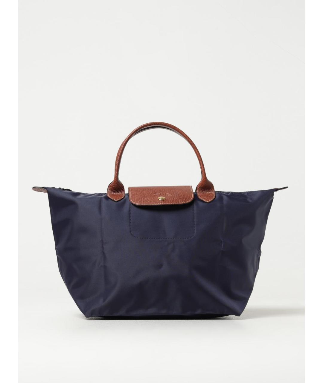 LONGCHAMP Синяя синтетическая сумка тоут, фото 4