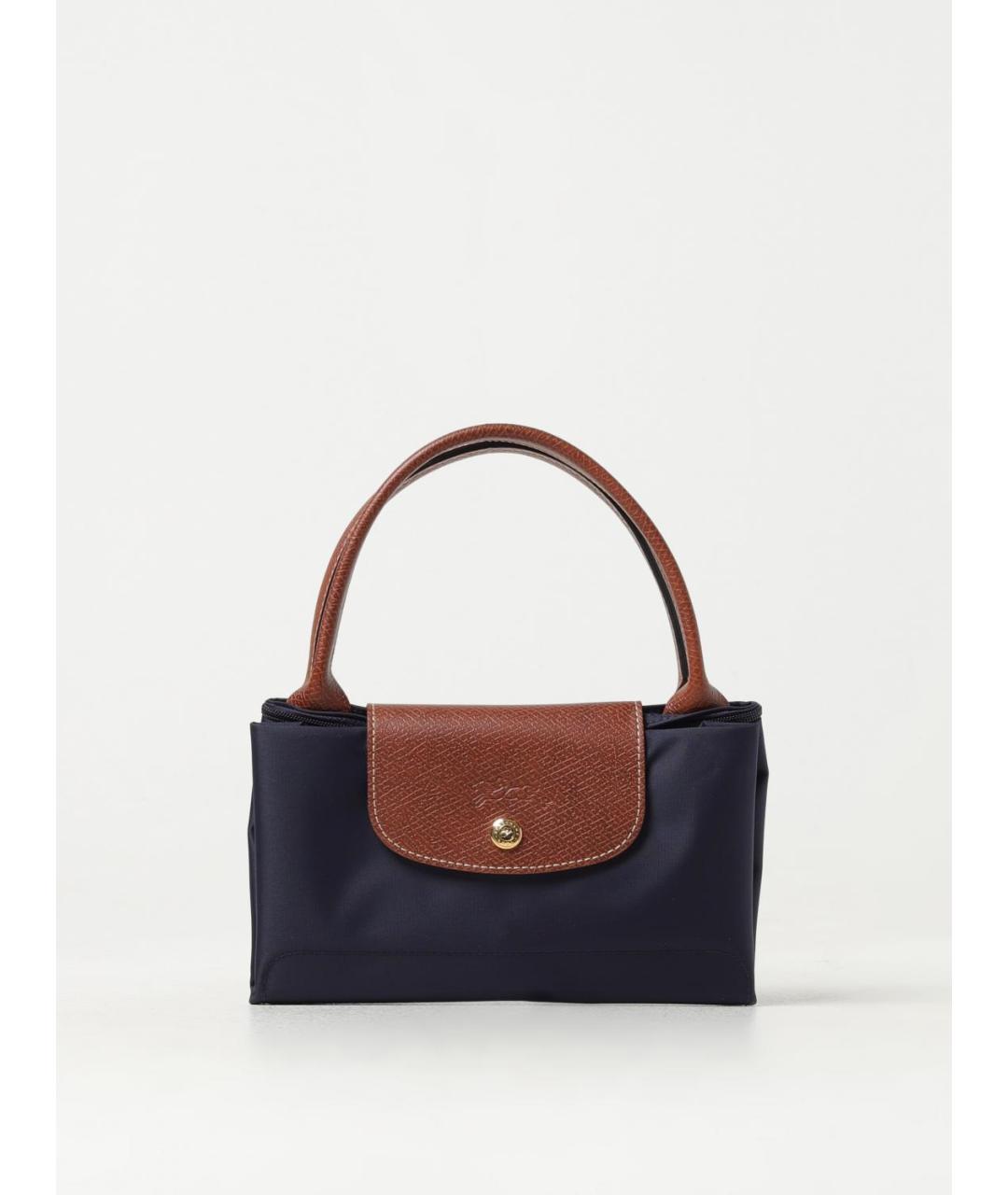 LONGCHAMP Синяя синтетическая сумка тоут, фото 3