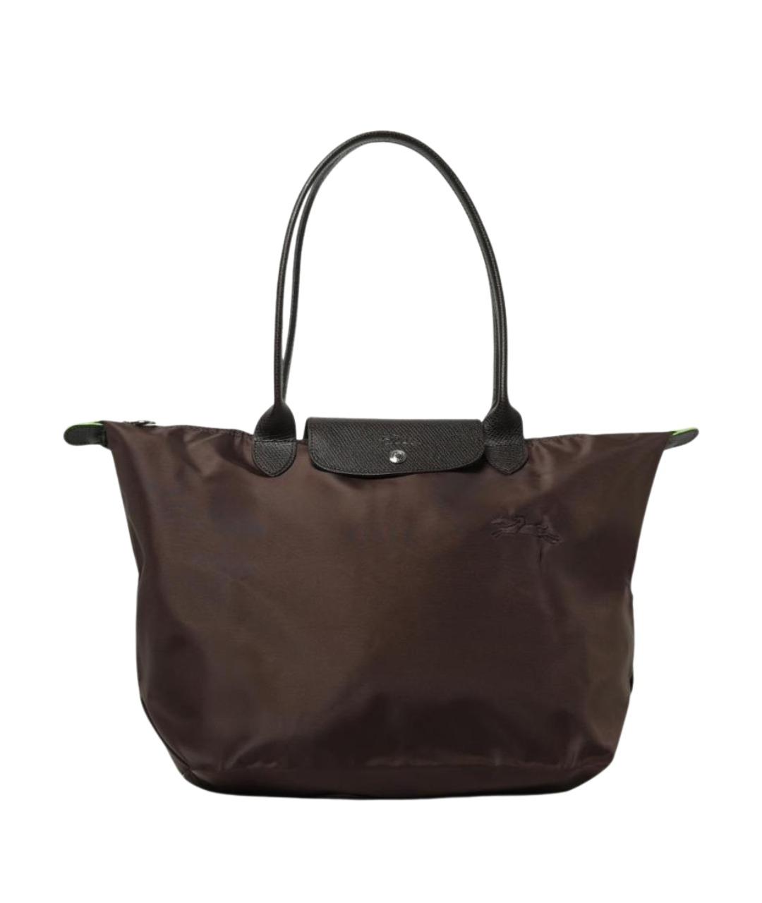 LONGCHAMP Коричневая синтетическая сумка тоут, фото 1