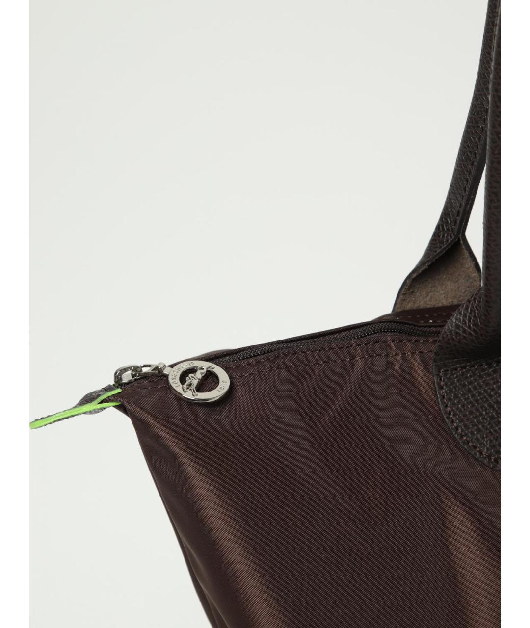 LONGCHAMP Коричневая синтетическая сумка тоут, фото 3