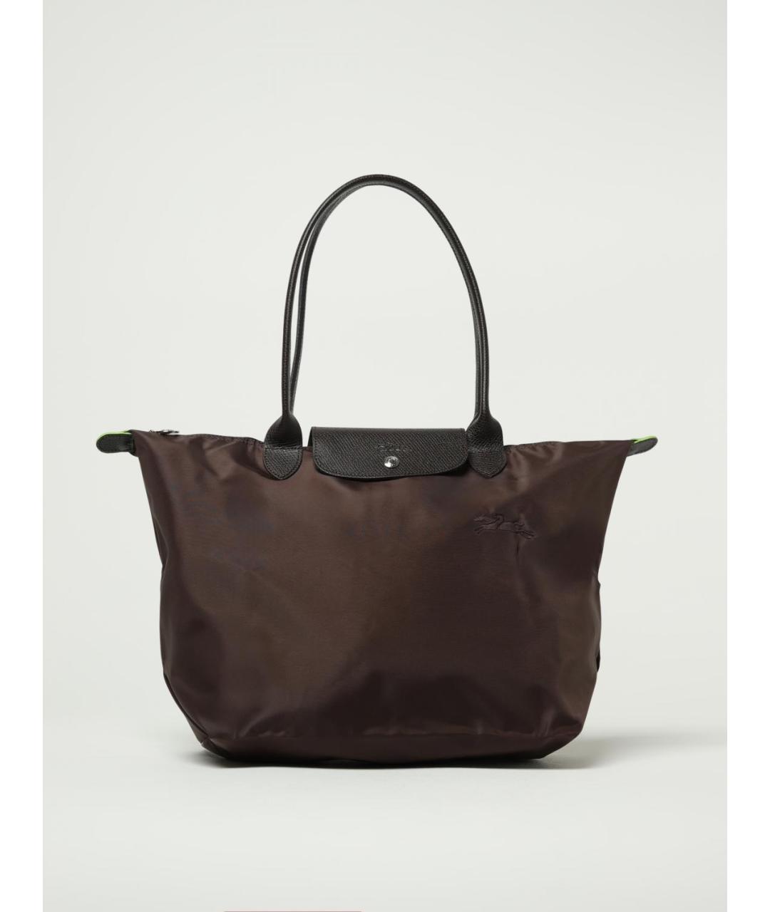 LONGCHAMP Коричневая синтетическая сумка тоут, фото 5