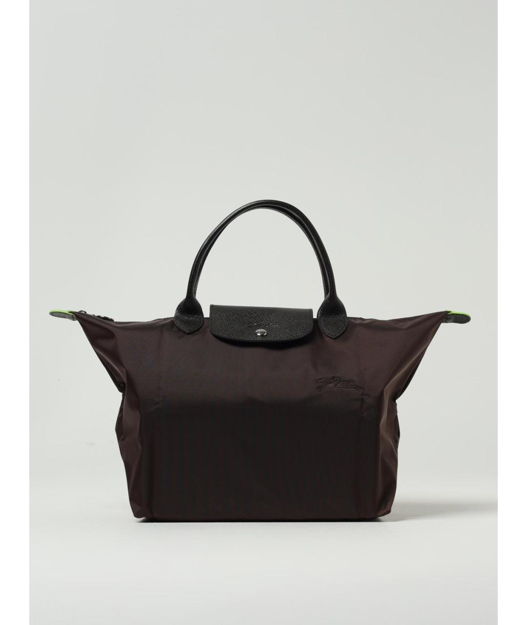 LONGCHAMP Коричневая синтетическая сумка тоут, фото 5