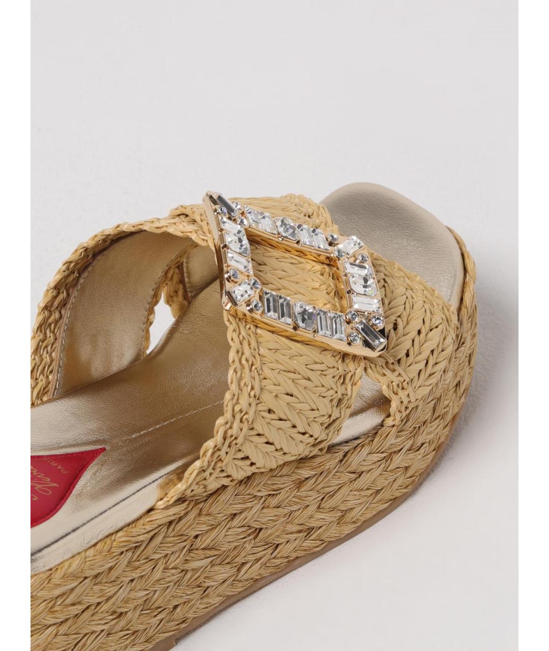 ROGER VIVIER Бежевые сабо, фото 4