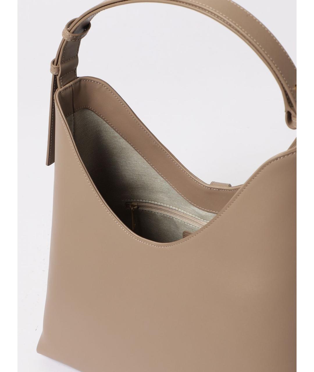 FURLA Бежевая кожаная сумка через плечо, фото 3