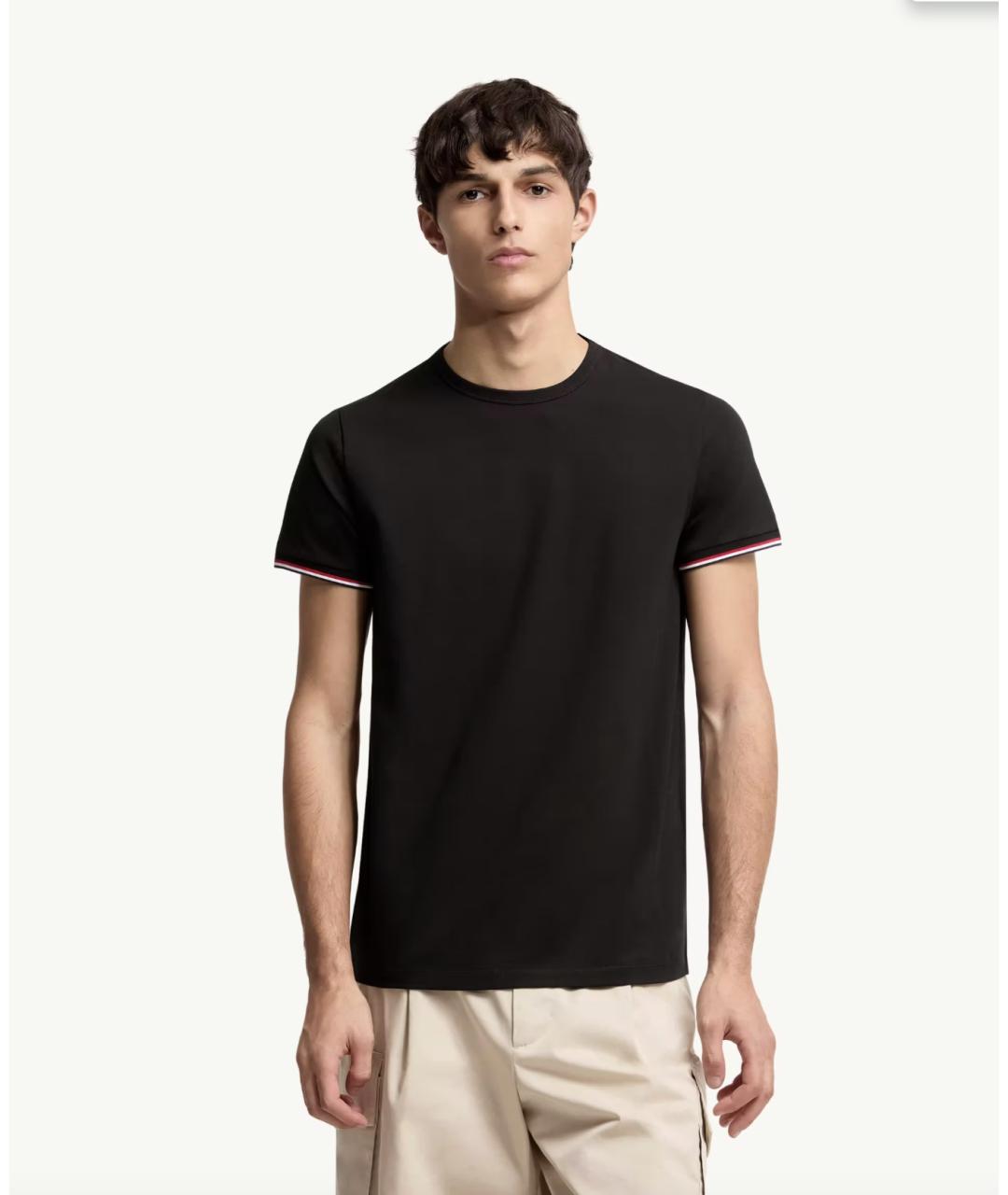 MONCLER Черная хлопковая кэжуал рубашка, фото 4