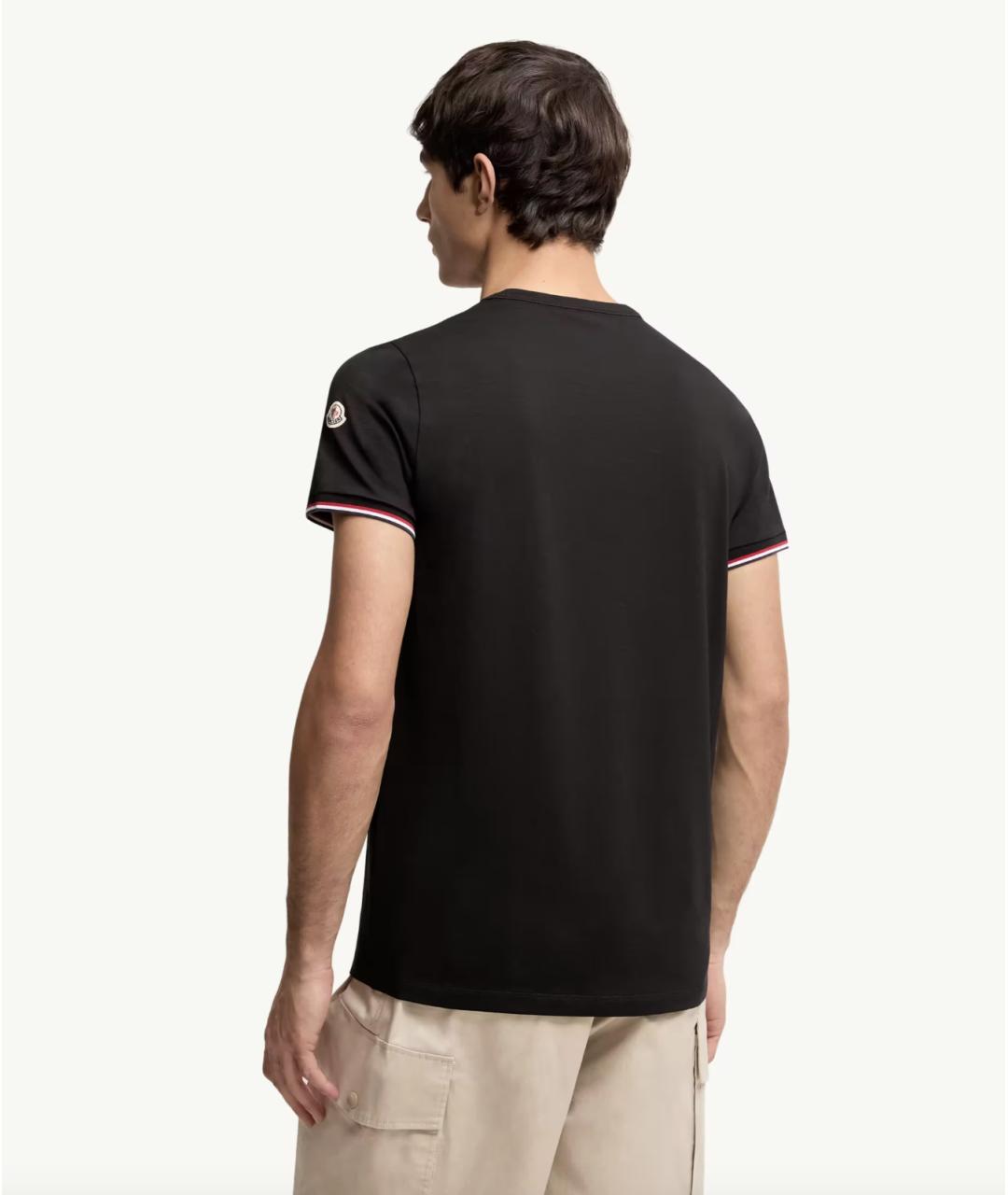 MONCLER Черная хлопковая кэжуал рубашка, фото 5