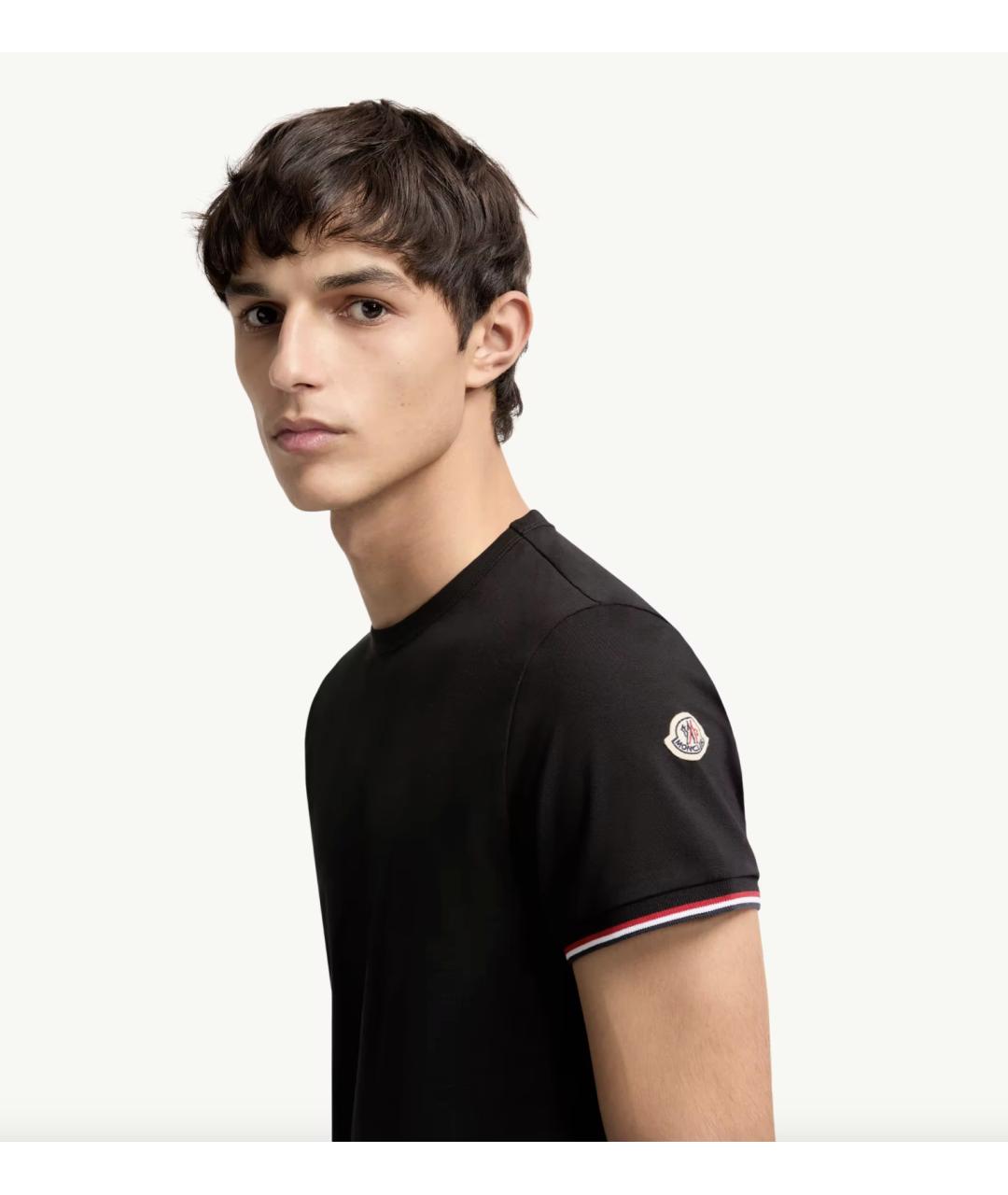 MONCLER Черная хлопковая кэжуал рубашка, фото 3