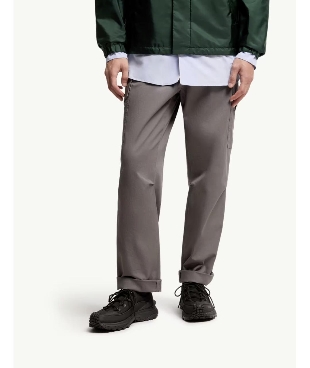 MONCLER Черные низкие кроссовки / кеды, фото 2