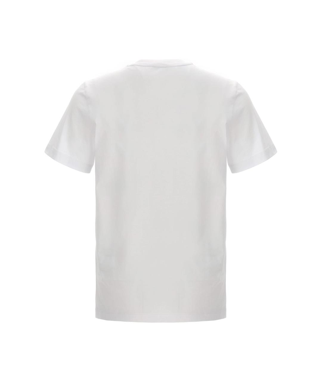 MONCLER Белая хлопковая футболка, фото 4