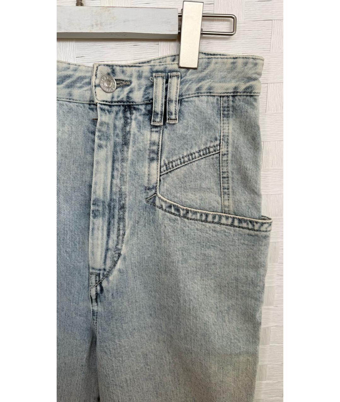 ISABEL MARANT Голубые хлопковые джинсы слим, фото 5