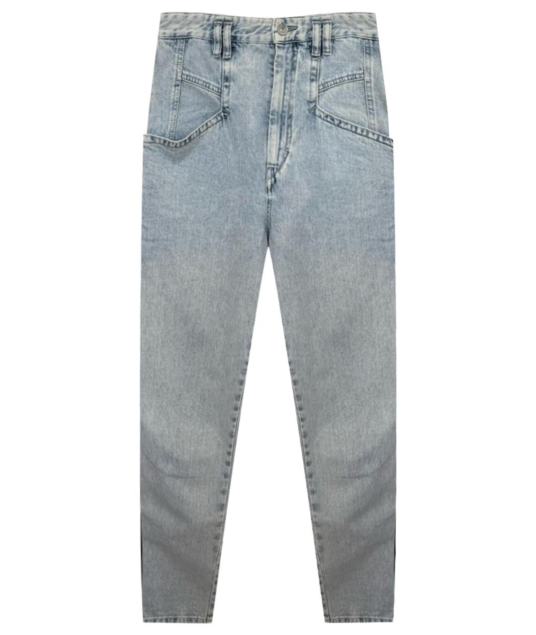 ISABEL MARANT Голубые хлопковые джинсы слим, фото 1