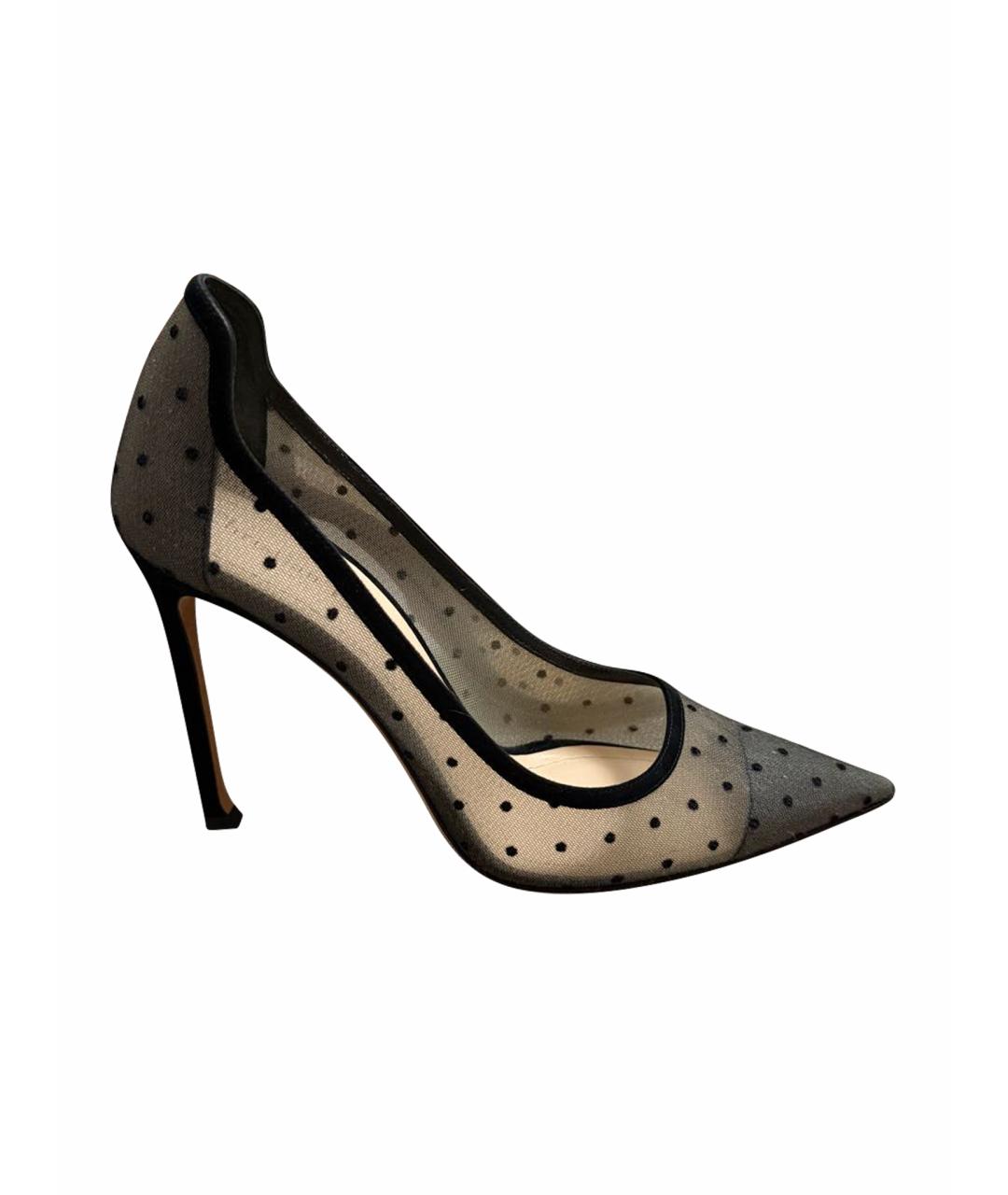 CHRISTIAN DIOR Черные текстильные туфли, фото 1