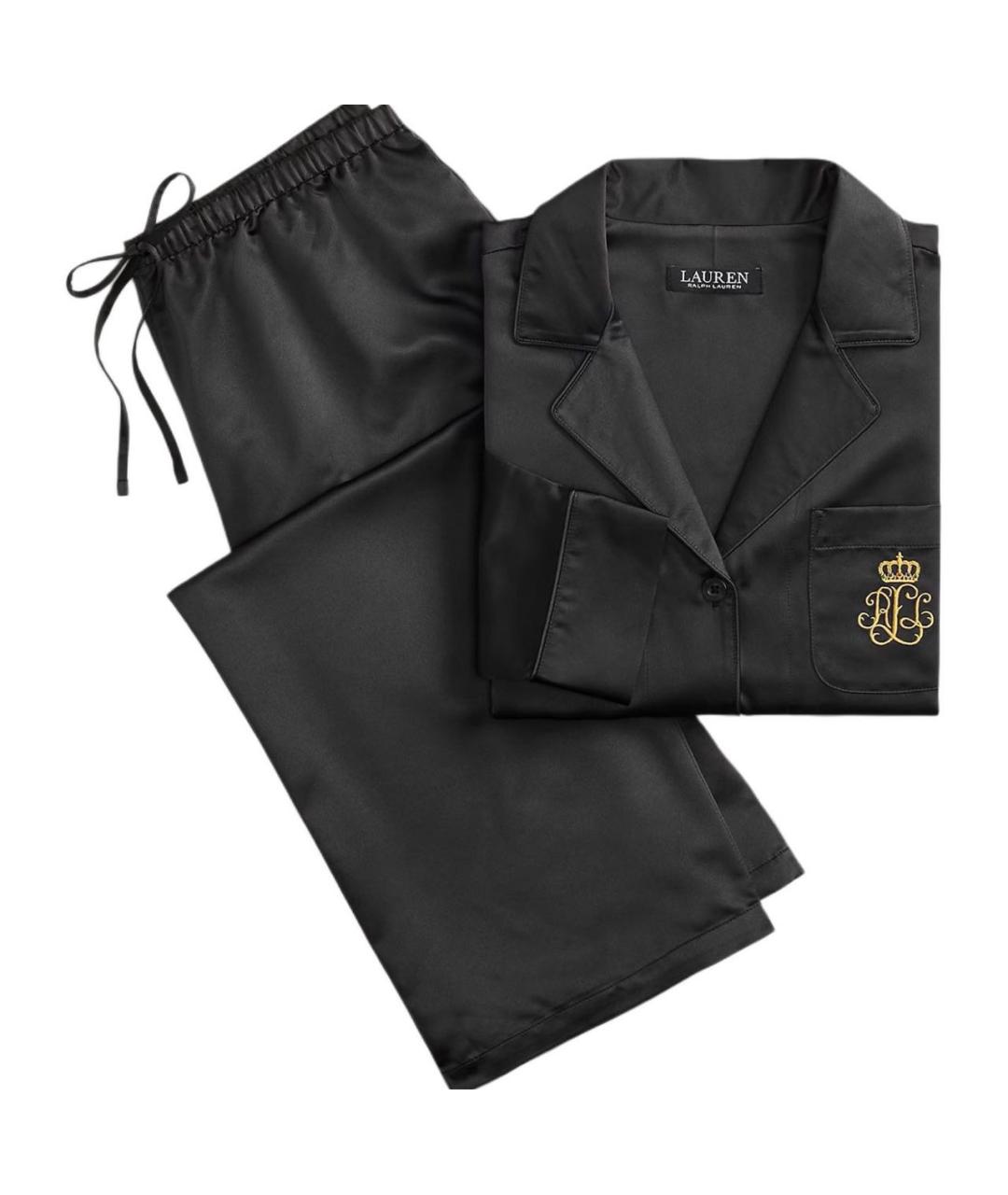 RALPH LAUREN Черная полиэстеровая пижама, фото 3