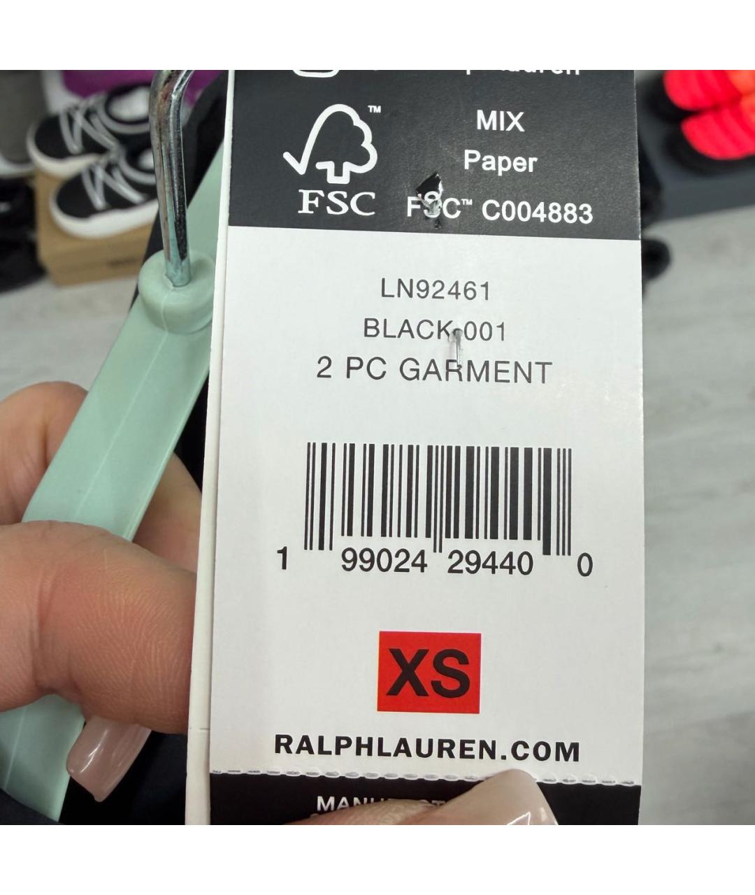 RALPH LAUREN Черная полиэстеровая пижама, фото 5