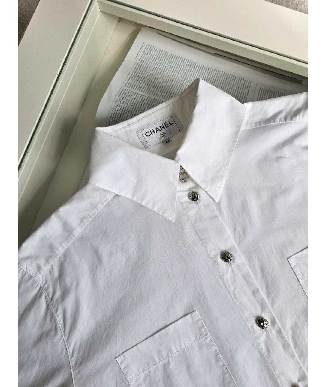 CHANEL Белая хлопковая рубашка, фото 3