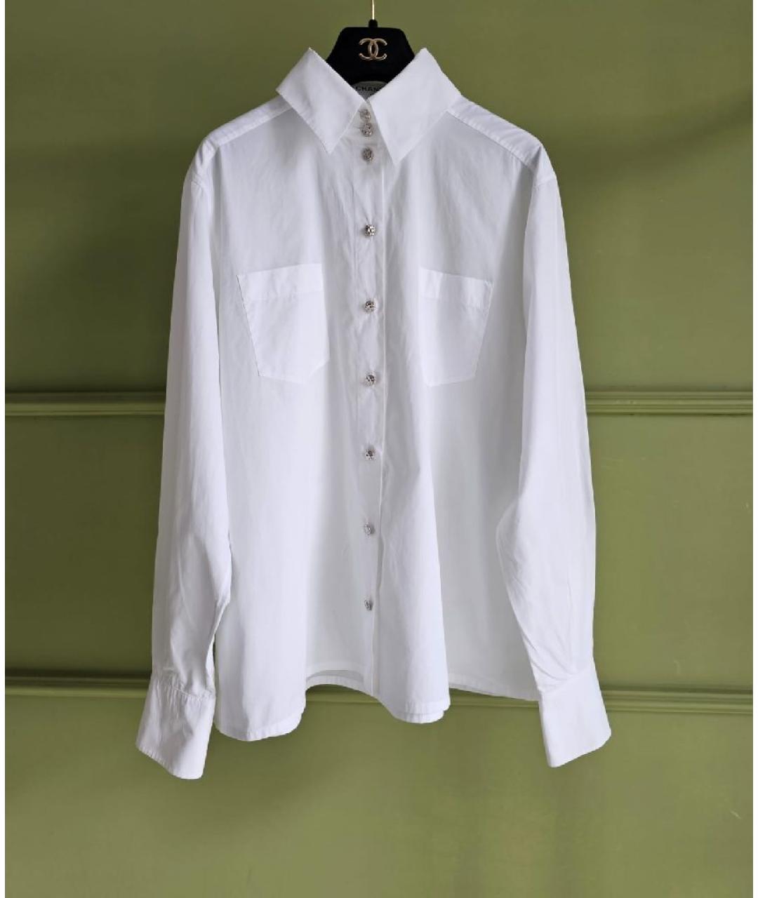 CHANEL Белая хлопковая рубашка, фото 8