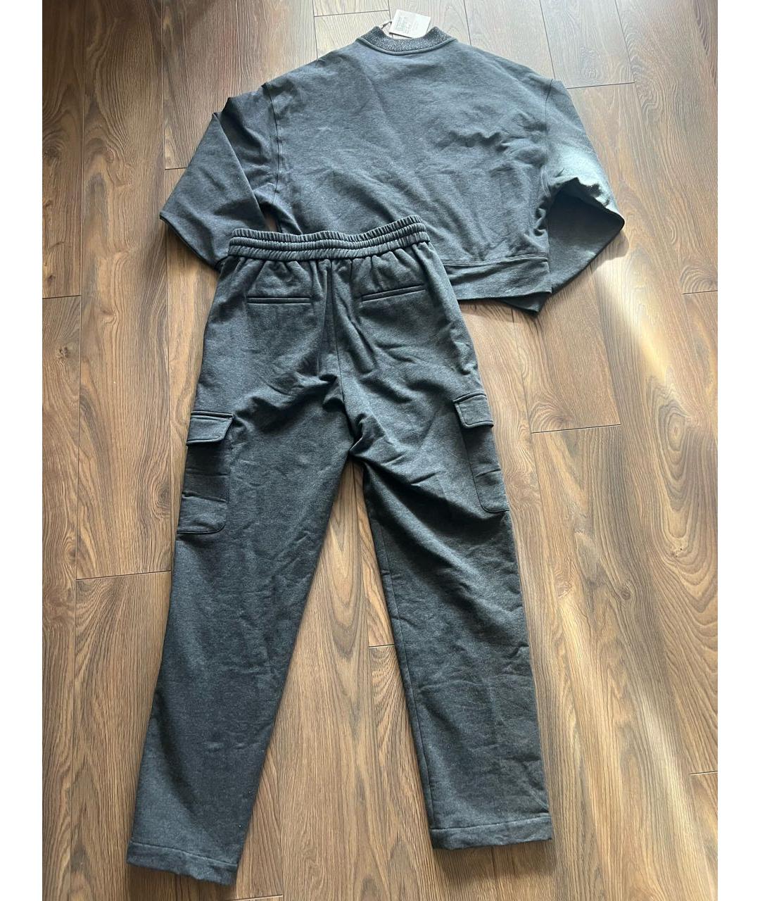 PESERICO Серый хлопковый костюм с брюками, фото 3