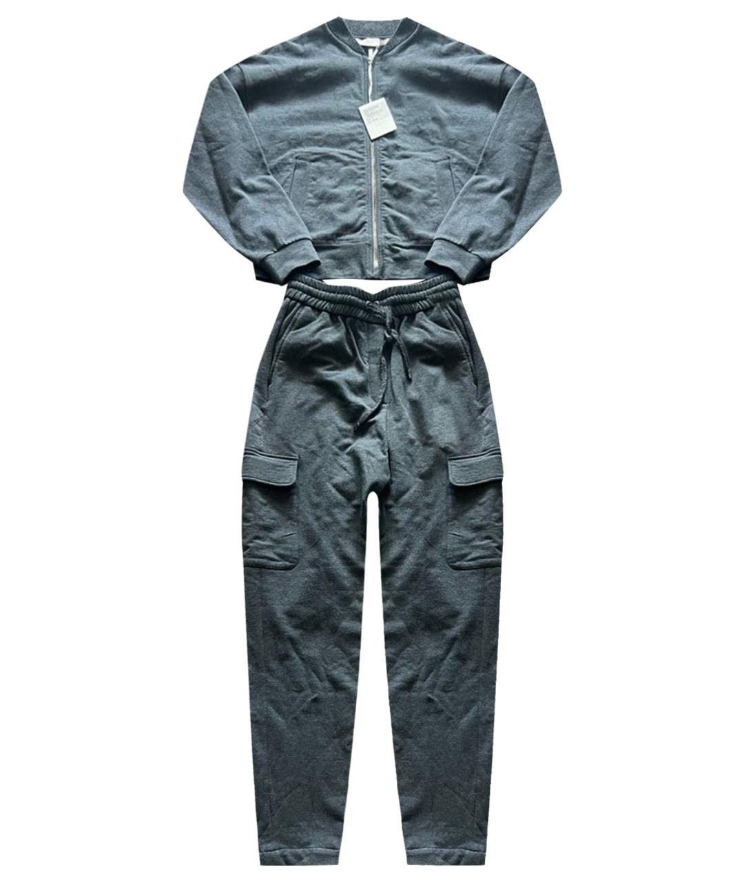 PESERICO Серый хлопковый костюм с брюками, фото 1