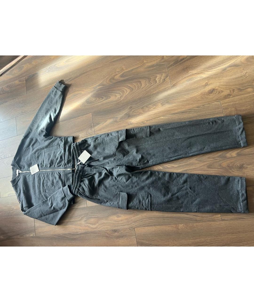 PESERICO Серый хлопковый костюм с брюками, фото 7