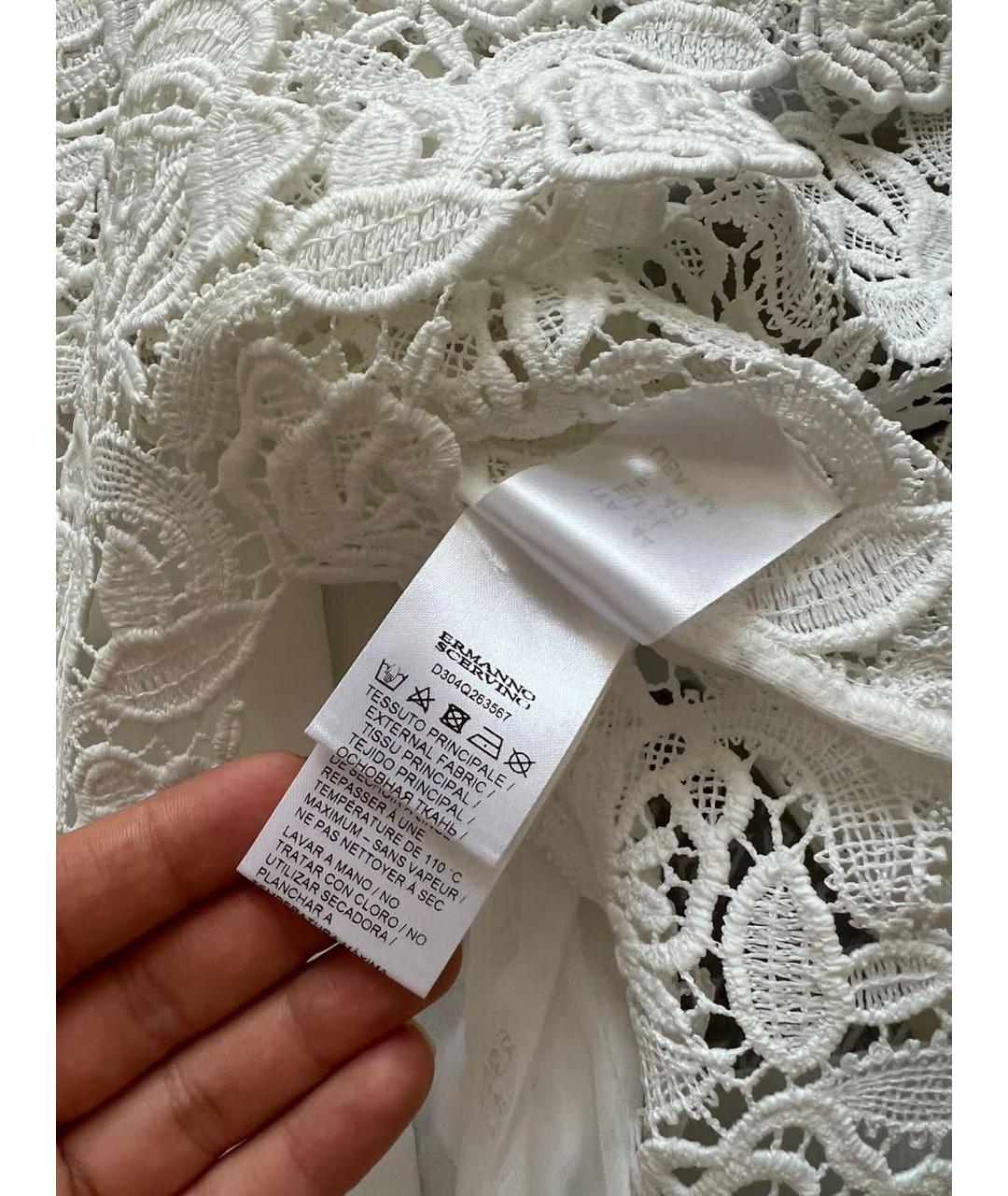 ERMANNO SCERVINO Бежевое повседневное платье, фото 6