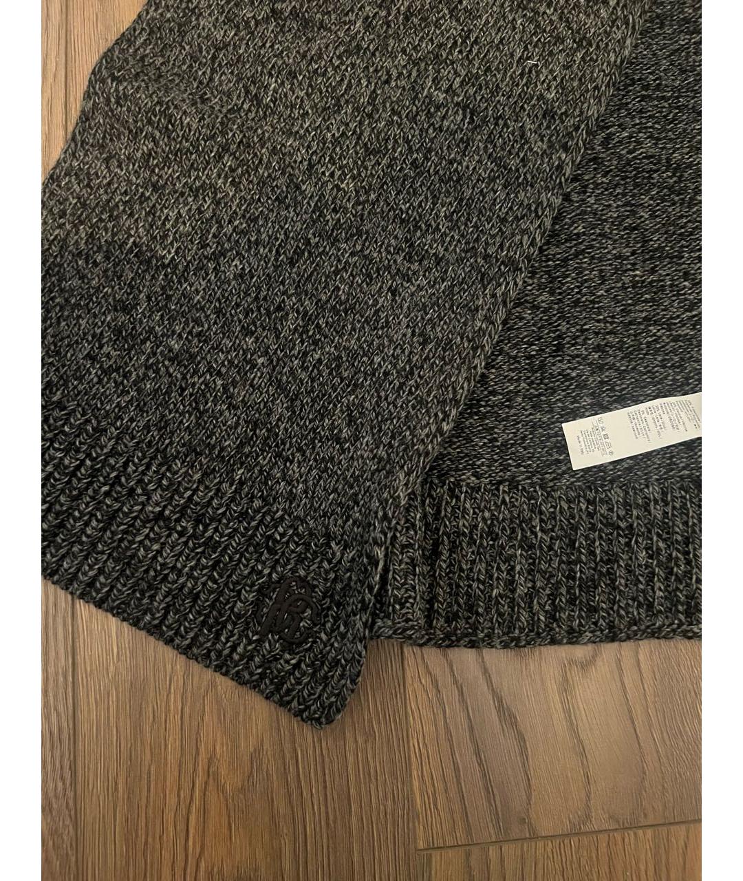 ROBERTO CAVALLI Серый шарф, фото 4