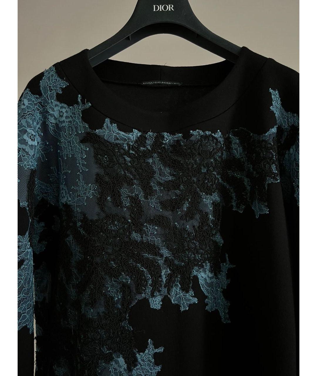 ERMANNO SCERVINO Черный джемпер / свитер, фото 3