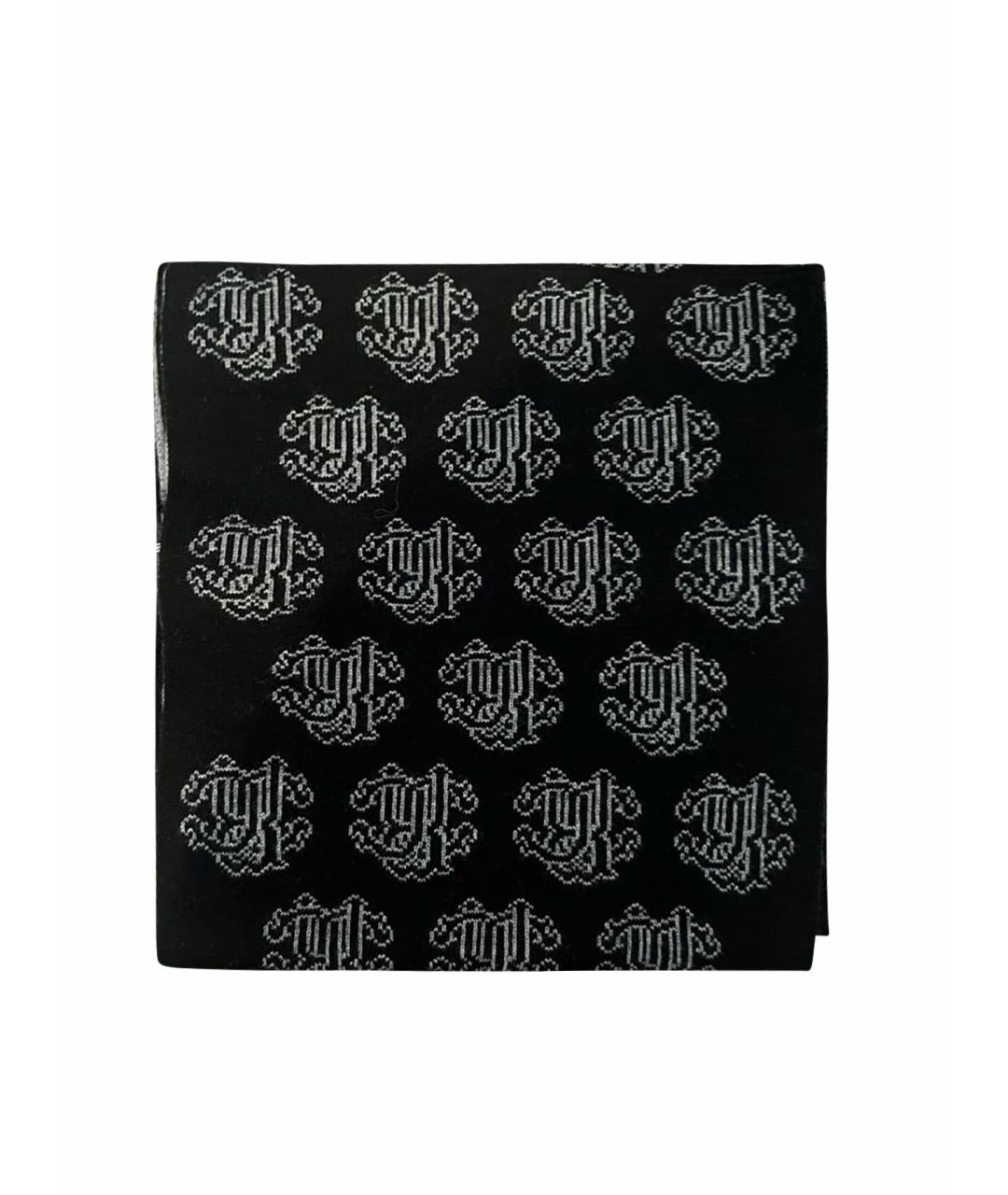 ROBERTO CAVALLI Черный шарф, фото 1