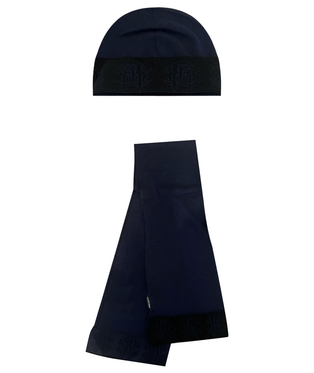 ROBERTO CAVALLI Темно-синий шарф, фото 1