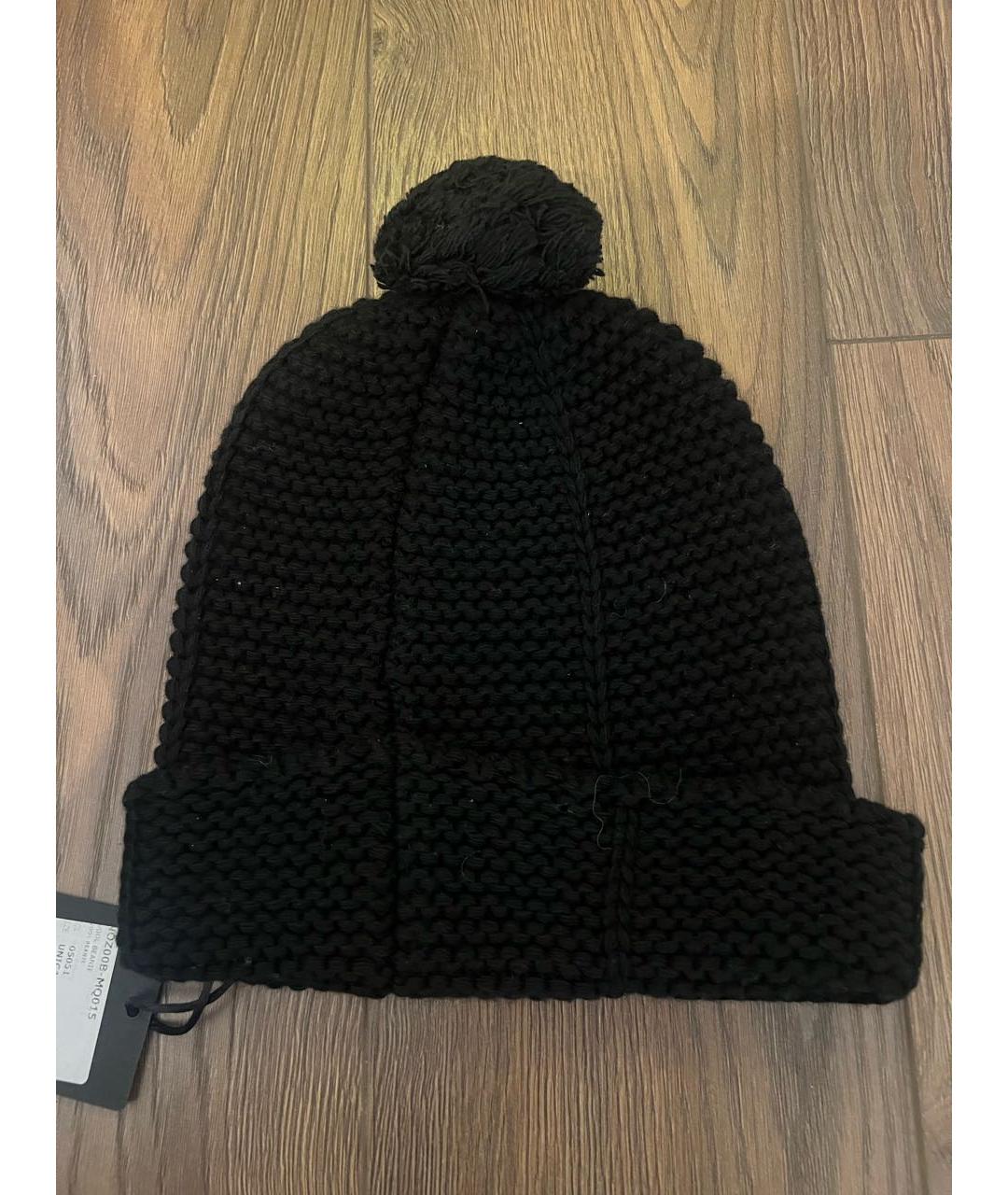 ROBERTO CAVALLI Черная шапка, фото 2