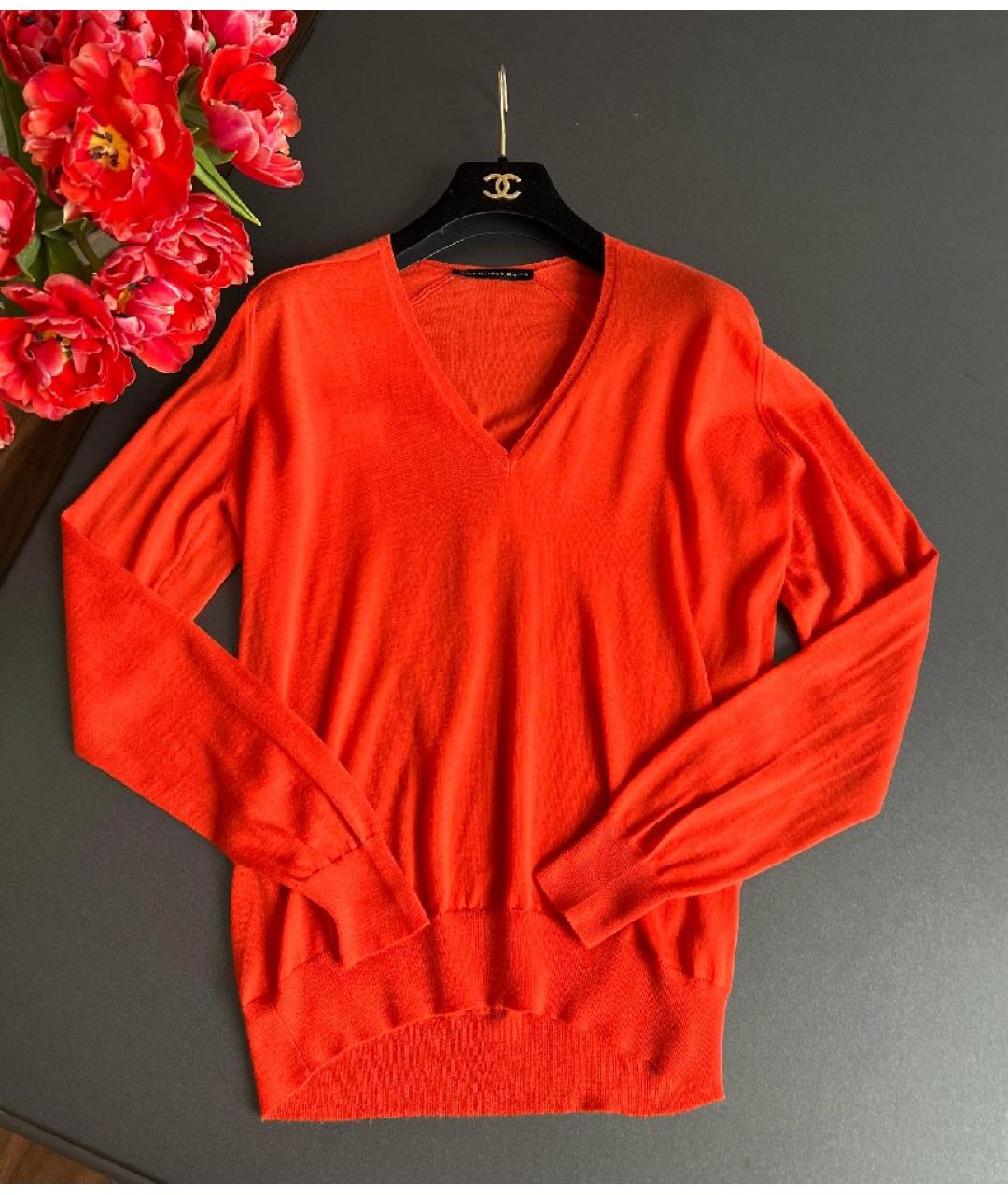 BALENCIAGA Бордовый джемпер / свитер, фото 3