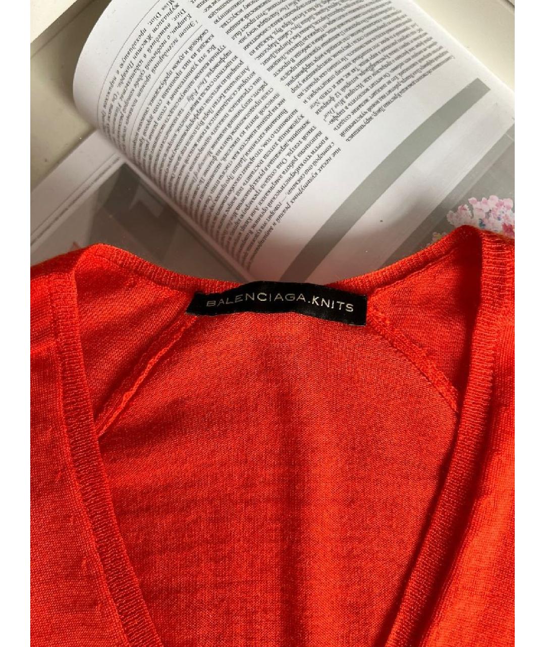 BALENCIAGA Бордовый джемпер / свитер, фото 8