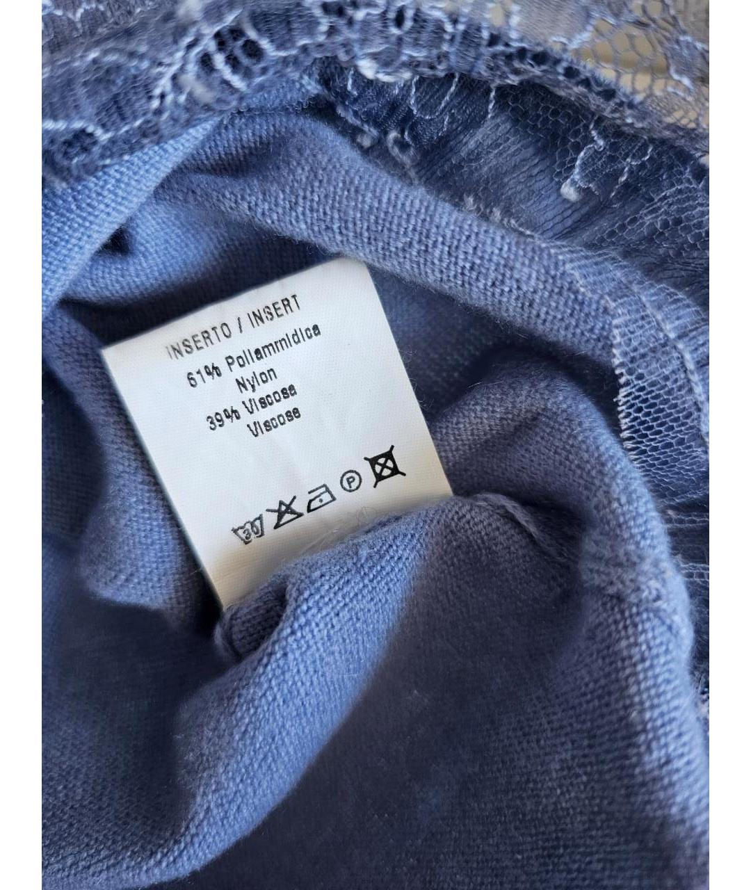 ERMANNO SCERVINO Голубая майка, фото 5