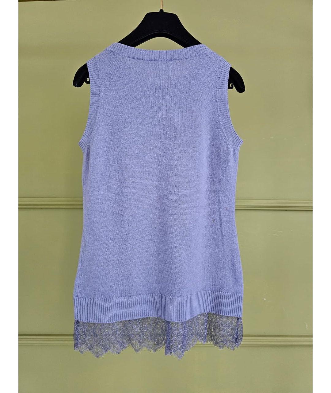 ERMANNO SCERVINO Голубая майка, фото 2