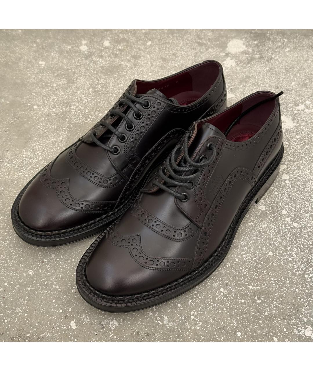 DOLCE&GABBANA Коричневые кожаные туфли, фото 2