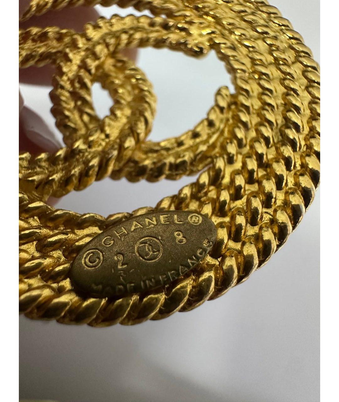 CHANEL Золотая металлическая булавка / брошь, фото 4