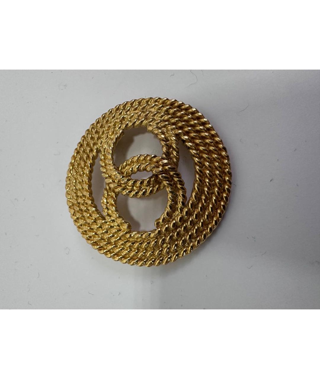 CHANEL Золотая металлическая булавка / брошь, фото 8