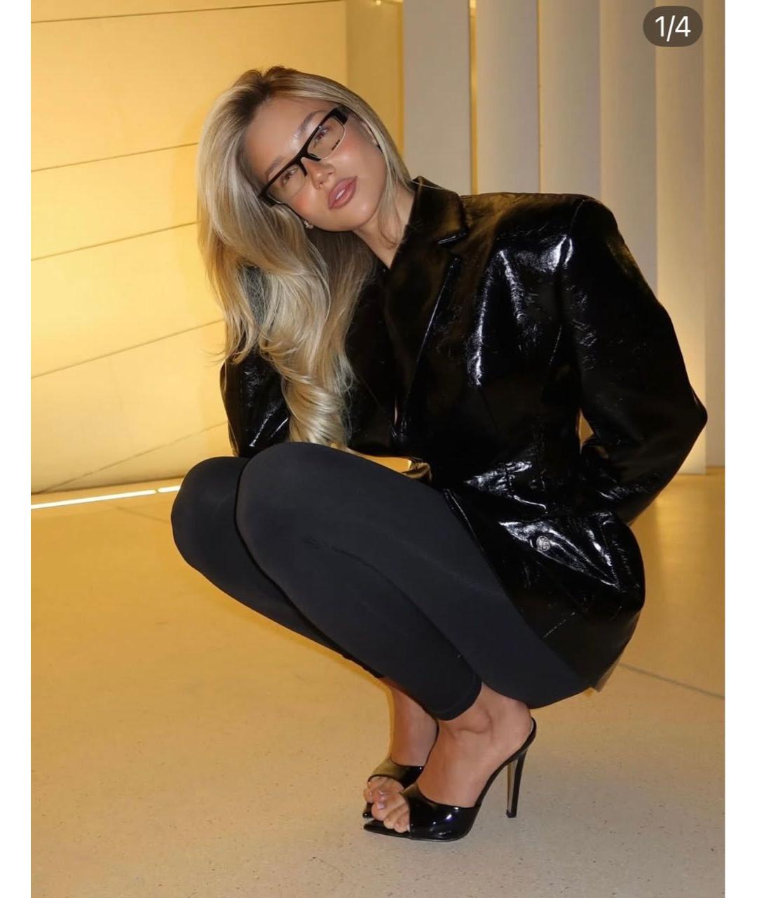 MIU MIU Черные пластиковые солнцезащитные очки, фото 3