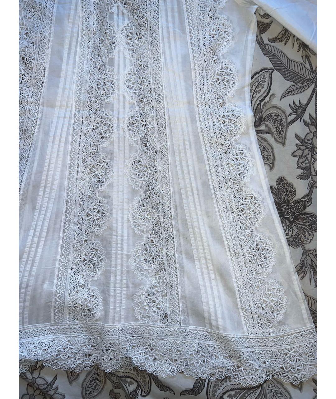 ERMANNO SCERVINO Белое хлопковое повседневное платье, фото 3