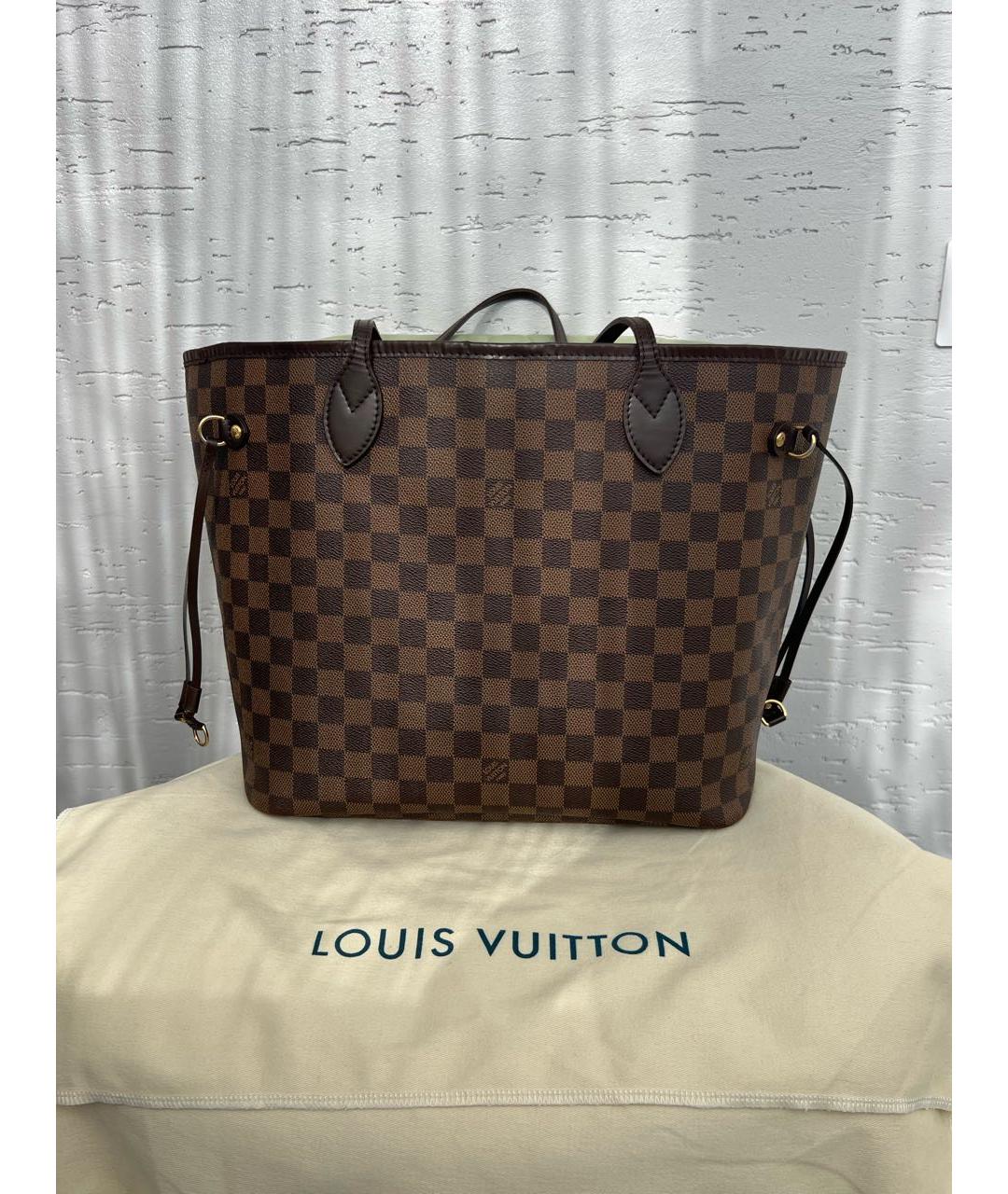 LOUIS VUITTON Коричневая сумка с короткими ручками, фото 9