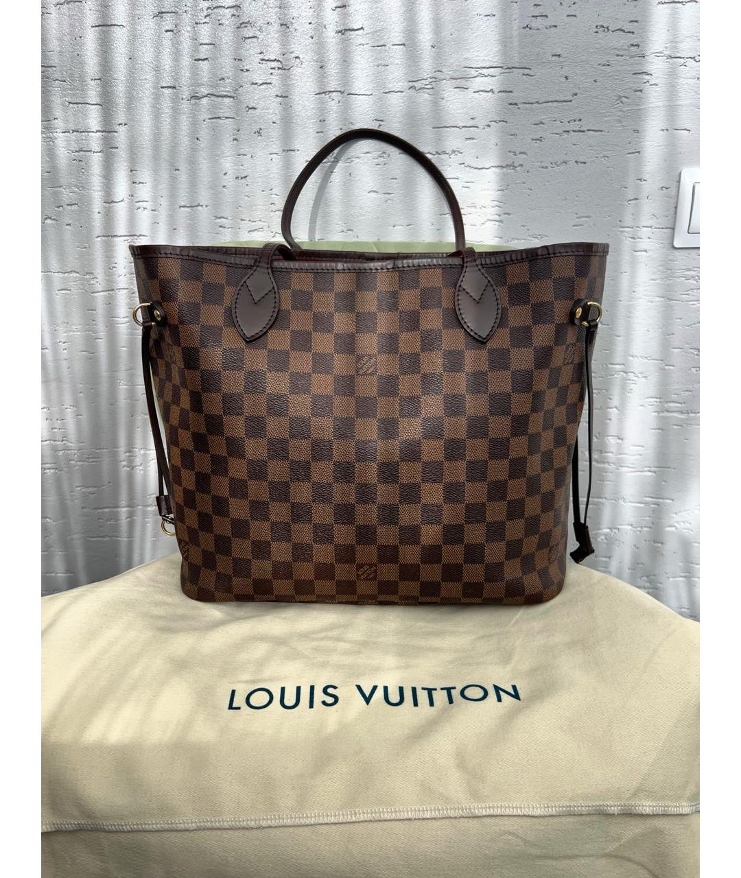LOUIS VUITTON Коричневая сумка с короткими ручками, фото 2