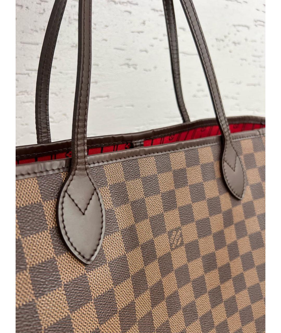 LOUIS VUITTON Коричневая сумка с короткими ручками, фото 6