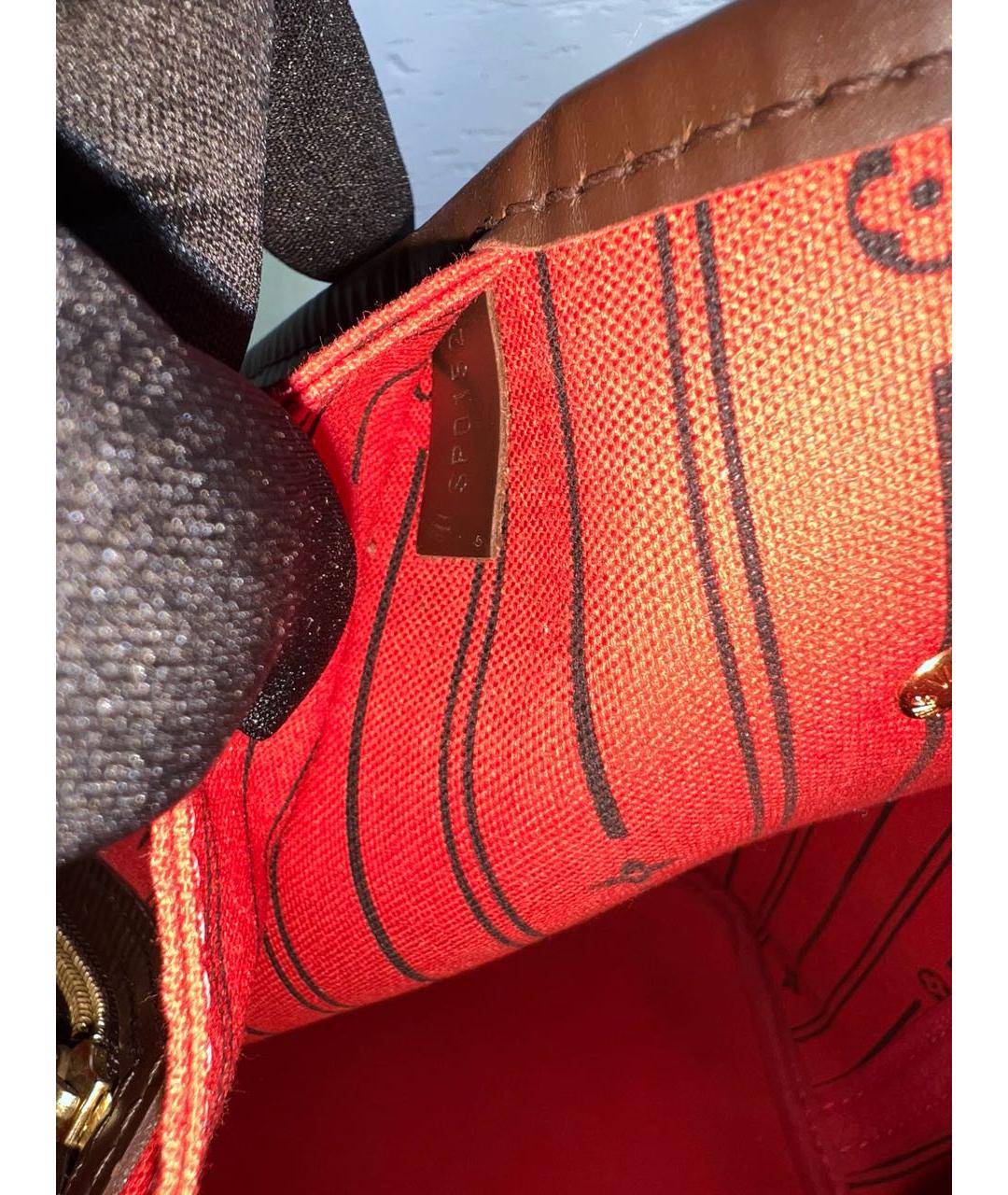 LOUIS VUITTON Коричневая сумка с короткими ручками, фото 8