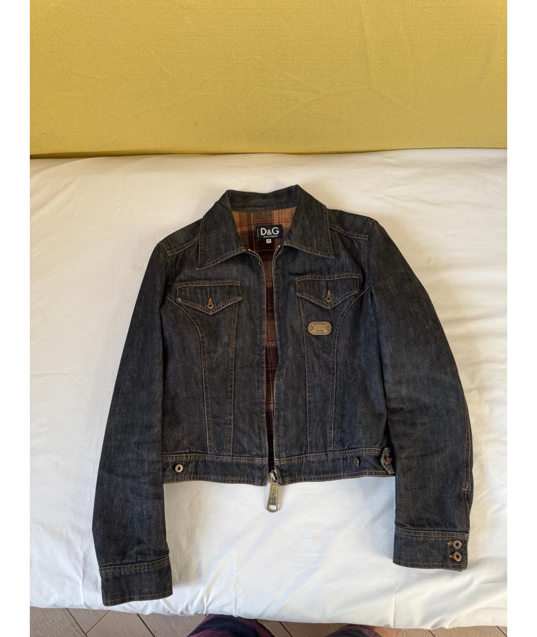 DOLCE&GABBANA Синяя деним куртка, фото 5