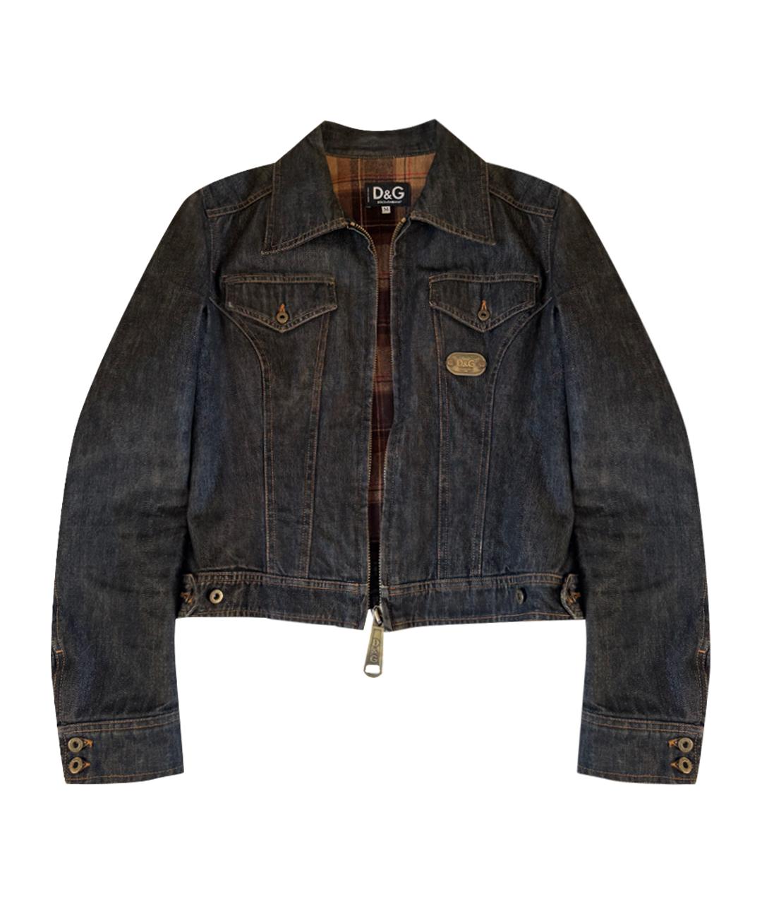 DOLCE&GABBANA Синяя деним куртка, фото 1