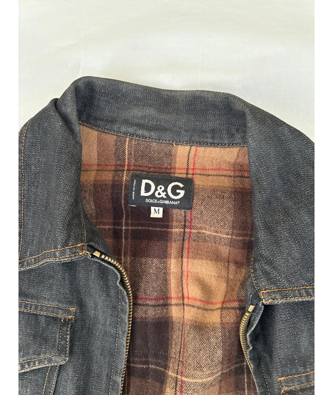 DOLCE&GABBANA Синяя деним куртка, фото 3