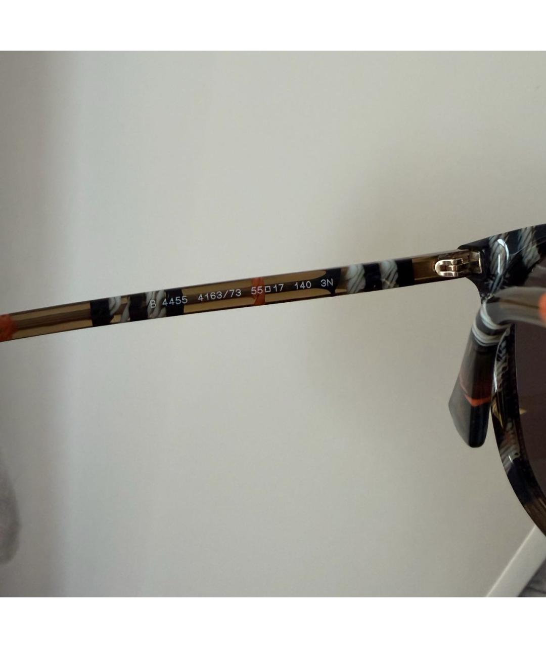 BURBERRY Мульти пластиковые солнцезащитные очки, фото 3