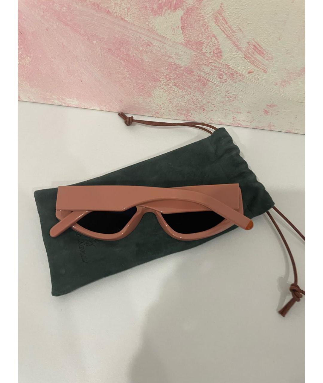 LORO PIANA Коралловые пластиковые солнцезащитные очки, фото 2