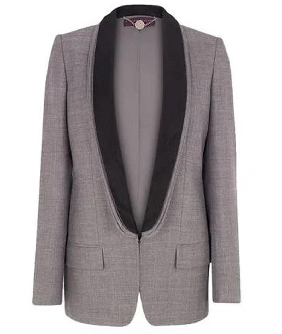 STELLA MCCARTNEY Серый шерстяной жакет/пиджак, фото 1